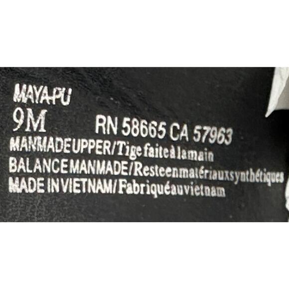 Abound Maya Black Block Heel Pointed Toe Mule Slip On Faux Leather 9M - Picture 7 of 7